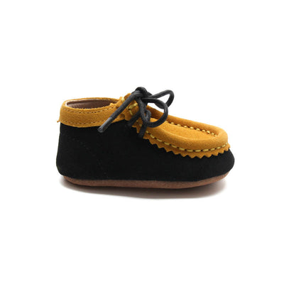black soft sole shoes for baby by Foot Buddy