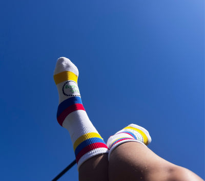 tube socks, girl socks, boy socks, five element red socks, yellow socks, white socks, blue socks